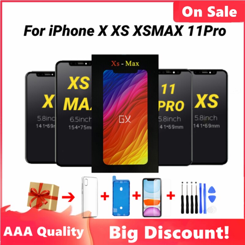 GX X LCD For iPhone X LCD OLED XS XSMax 11Pro ..